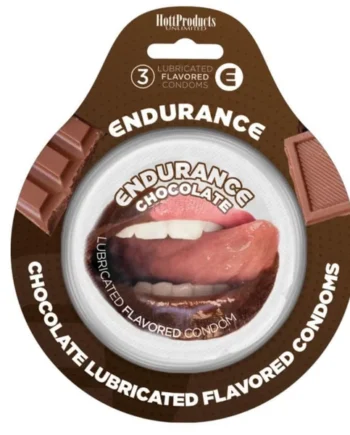 Endurance Condoms - Chocolate -3 Pack