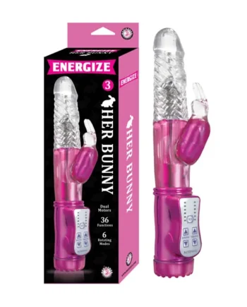 ENERGIZE HER BUNNY 3 PINK RABBIT VIBRATOR