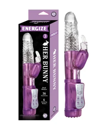 ENERGIZE HER BUNNY 3 PURPLE RABBIT VIBRATOR