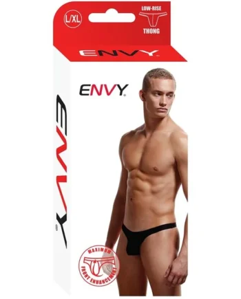 ENVY LOW RISE THONG BLACK L/XL