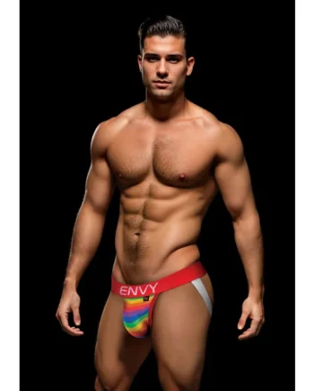 ENVY RAINBOW PRIDE JOCK RED M/L