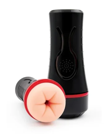 Envy Toys Squeezable Rear Clutch Vibrating Discreet Backdoor Stroker – Black