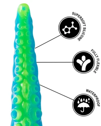 EPIC - SCYLLA FLUORESCENT THIN TENTACLE DILDO LARGE SIZE