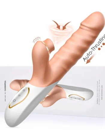 EROCOME Rotation Thrusting Dildo Vibrator With Clit Sucker
