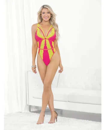 Escante Festival Wear Strappy Teddy With Brazilian Back