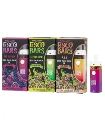 Esco Bar 3g Live Resin D8 Mix Disposable Strawberry Napalm Hybri