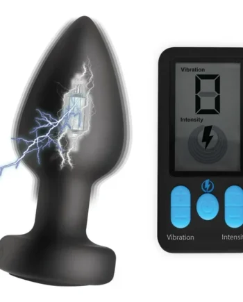 E-Stim and Vibrating Anal Plug – Black