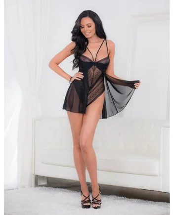 European Lace Teddy Babydoll