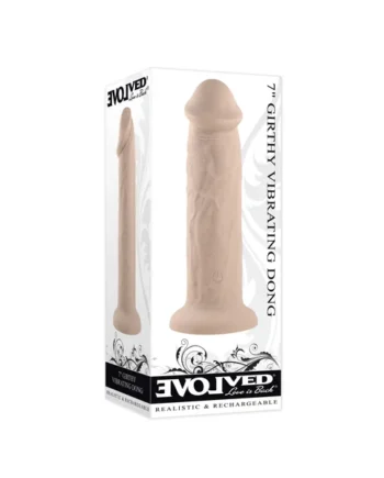 EVOLVED 7IN GIRTHY VIBRATING DONG LIGHT