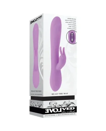Evolved Bead The Way Rechargeable Dual Stimulator Silicone Pink