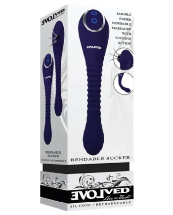 Evolved Bendable Sucker Double-Ended Clitoral Stimulator