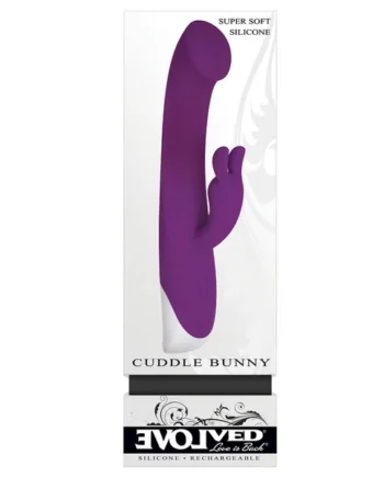 EVOLVED CUDDLE BUNNY PURPLE DOUBLE VIBRATOR