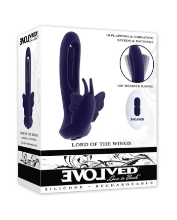Evolved Lord of the Wings Flapping & Vibrating Stimulator – Purple