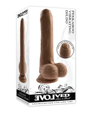 Evolved Peek A Boo Vibrating Dildo –