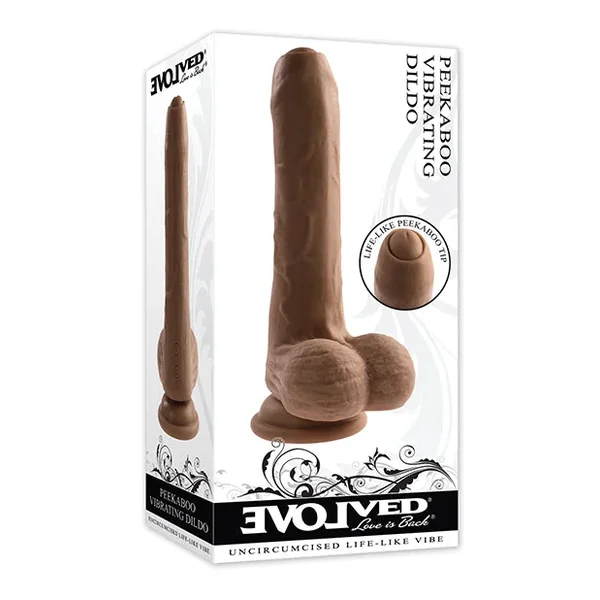Evolved Peek A Boo Vibrating Dildo –