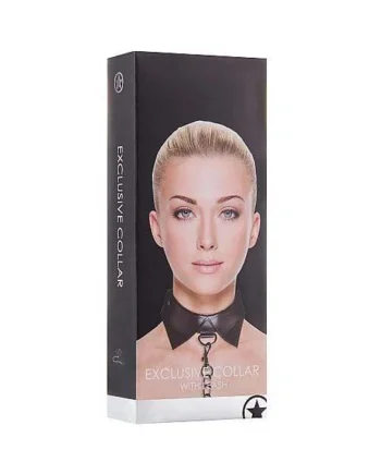 Exclusive Collar With Leash - Black