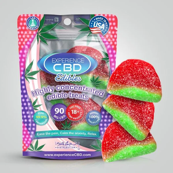 EXPERIENCE CBD 90MG WATERMELON GUMMIES 3PC (NET)