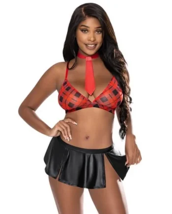 Exposed Lingerie Study Abroad Red S/M