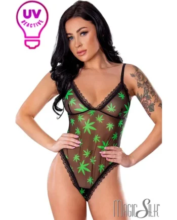 Exposed UV Leaf Teddy by Magic Silk