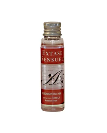 EXTASE SENSUAL - HEAT EFFECT MASSAGE OIL WITH PASSION FRUIT PHEROMONES TRAVEL 35 ML