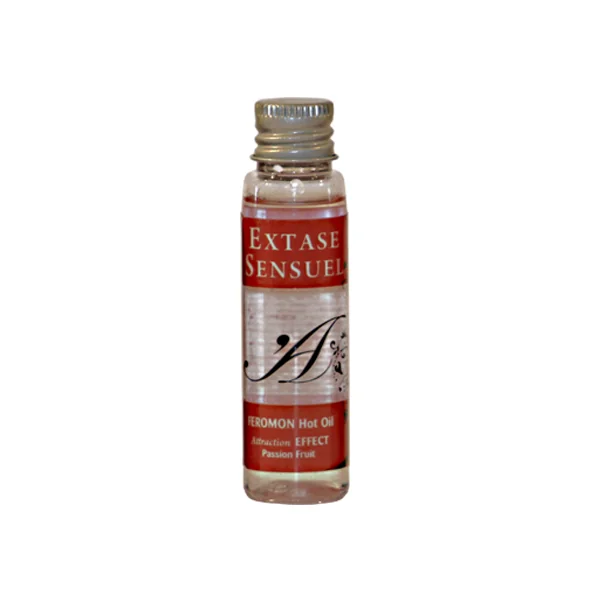 EXTASE SENSUAL - HEAT EFFECT MASSAGE OIL WITH PASSION FRUIT PHEROMONES TRAVEL 35 ML