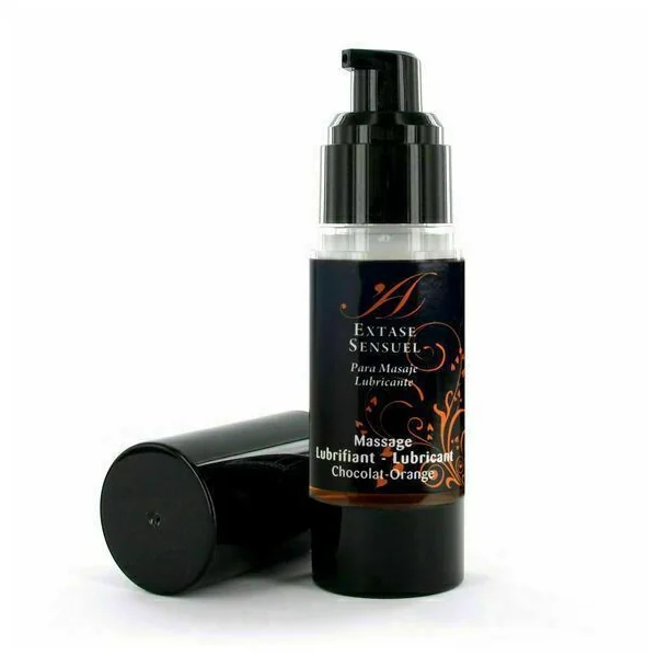 Extase Sensuel 2in1 Massage Lotion Flavored Lubricant Orange-Chocolate Gel Lube