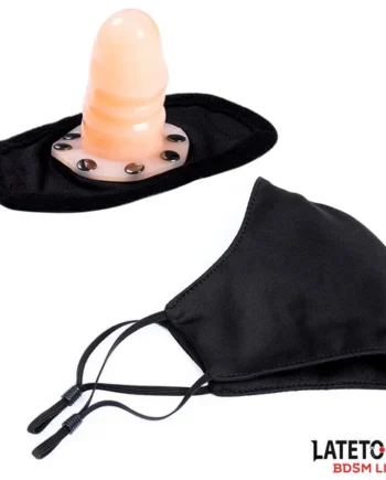 Face mask with 6 cm Detachable Dildo
