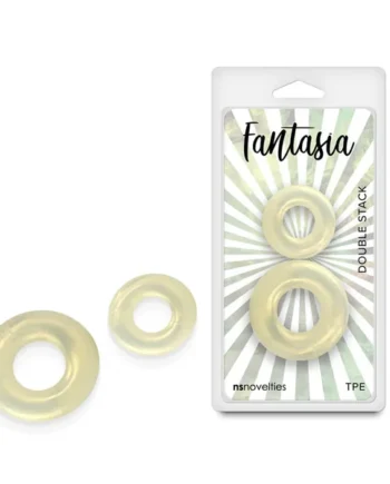 Fantasia – Double Stack – Amber – Amber Cock Rings – Set of 2 Sizes