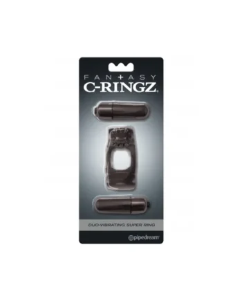FANTASY C RINGZ DUO VIBRATING SUPER RING BLACK