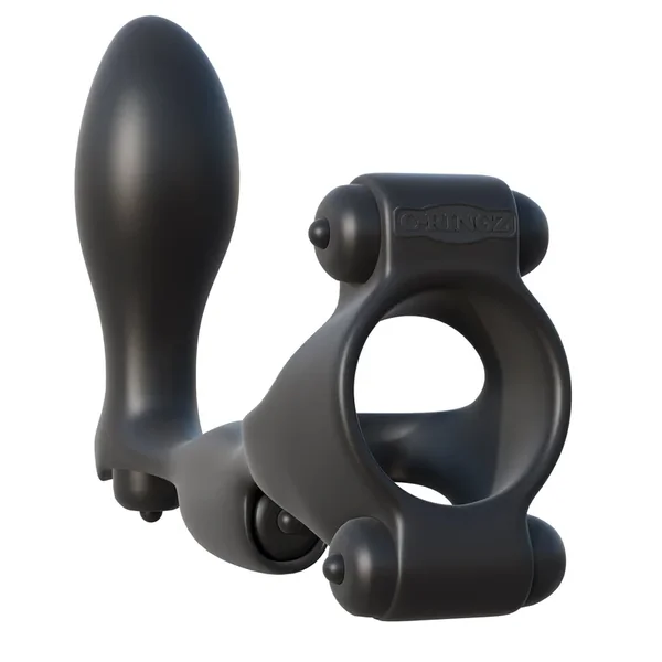 Fantasy C Ringz Ultimate Ass Gasm Vibrating Silicone Penis Ring With Prostate Massager