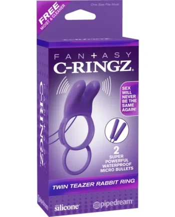 FANTASY C-RINGZ TWIN TEAZER RABBIT RING