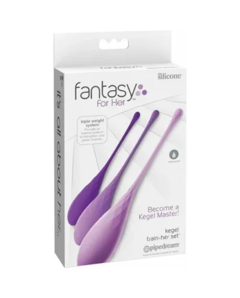 Fantasy For Her 3-Piece Silicone Kegel Train-Her Set
