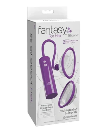Fantasy For Her Rechargeable Pleasure Pump Kit – Purple