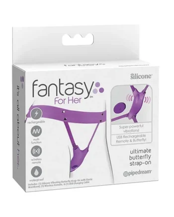 Fantasy For Her Ultimate Butterfly Strap On – Purple