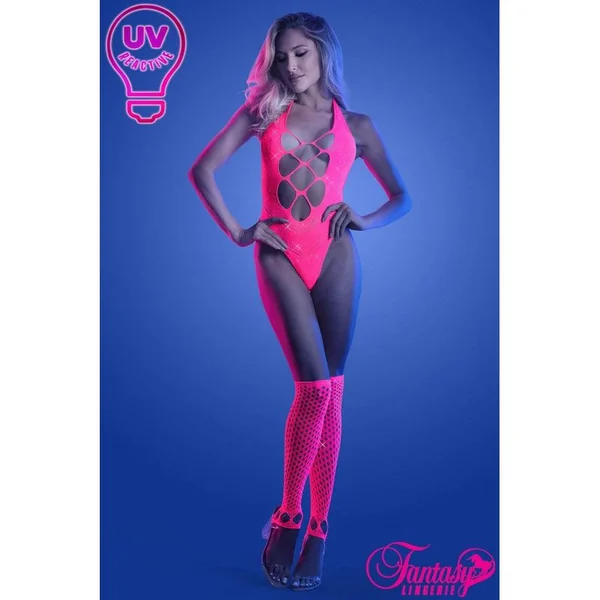 Fantasy Lingerie - Glow - Teddy with rhinestone 2 Pc. 2139
