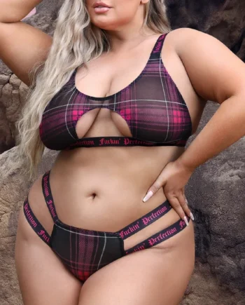 Fantasy Lingerie Vibes Fuckin' Perfection Bralette & Panty - Curvy