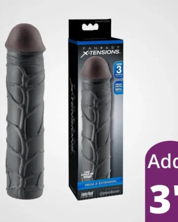 Fantasy X-Tension Mega 3" Penis Extension Sleeve - Black