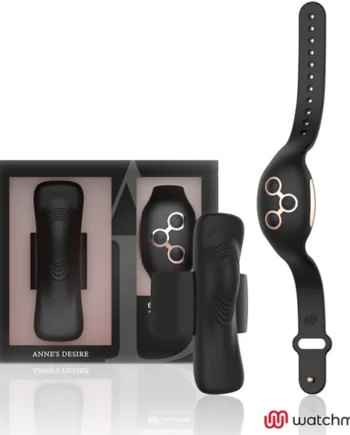 Female vibrator toy anne's desire panty pleasure watchme technology black/gold