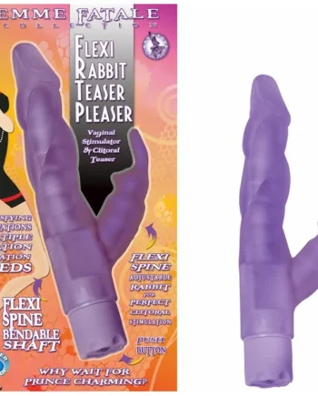 FEMME FATALE FLEXI RABBIT TEASER PLEASER AMETHYST