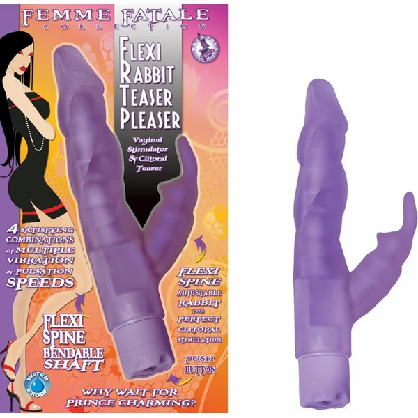 FEMME FATALE FLEXI RABBIT TEASER PLEASER AMETHYST