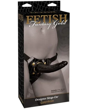 Fetish Fantasy Gold Designer Strap On W/dildo – Black