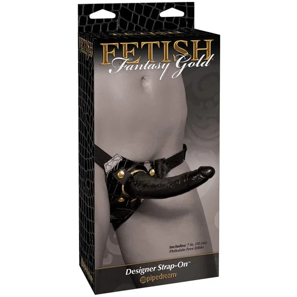 Fetish Fantasy Gold Designer Strap On W/dildo – Black