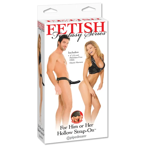 FETISH FANTASY HOLLOW STRAP ON FOR HIM OR HER BLACK