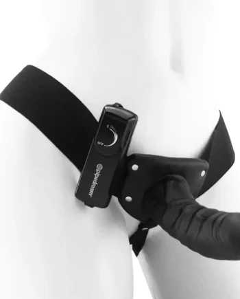 Fetish Fantasy Hollow Vibrating Strap-On in Black