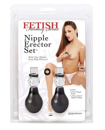FETISH FANTASY NIPPLE ERECTOR SET BLACK