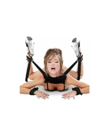 Fetish Fantasy Series Adjustable Position Master with Cuffs, Black