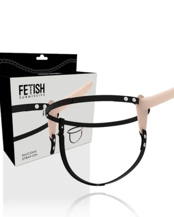 FETISH SUBMISSIVE HARNESS - FLESH SILICONE 15 CM