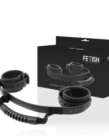 FETISH SUBMISSIVE - NOPRENE LINING HANDCUFFS WITH HANDLE