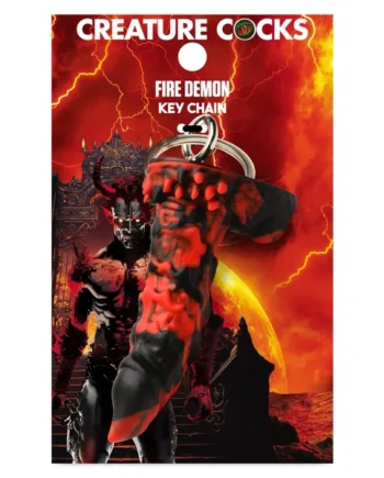Fire Demon Keychain - Red/black