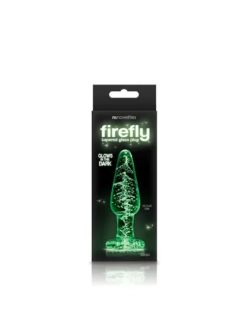 FIREFLY GLASS TAPERED PLUG MEDIUM CLEAR
